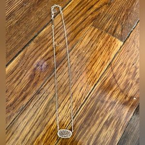 Kendra Scott Elisa rose gold drusy necklace